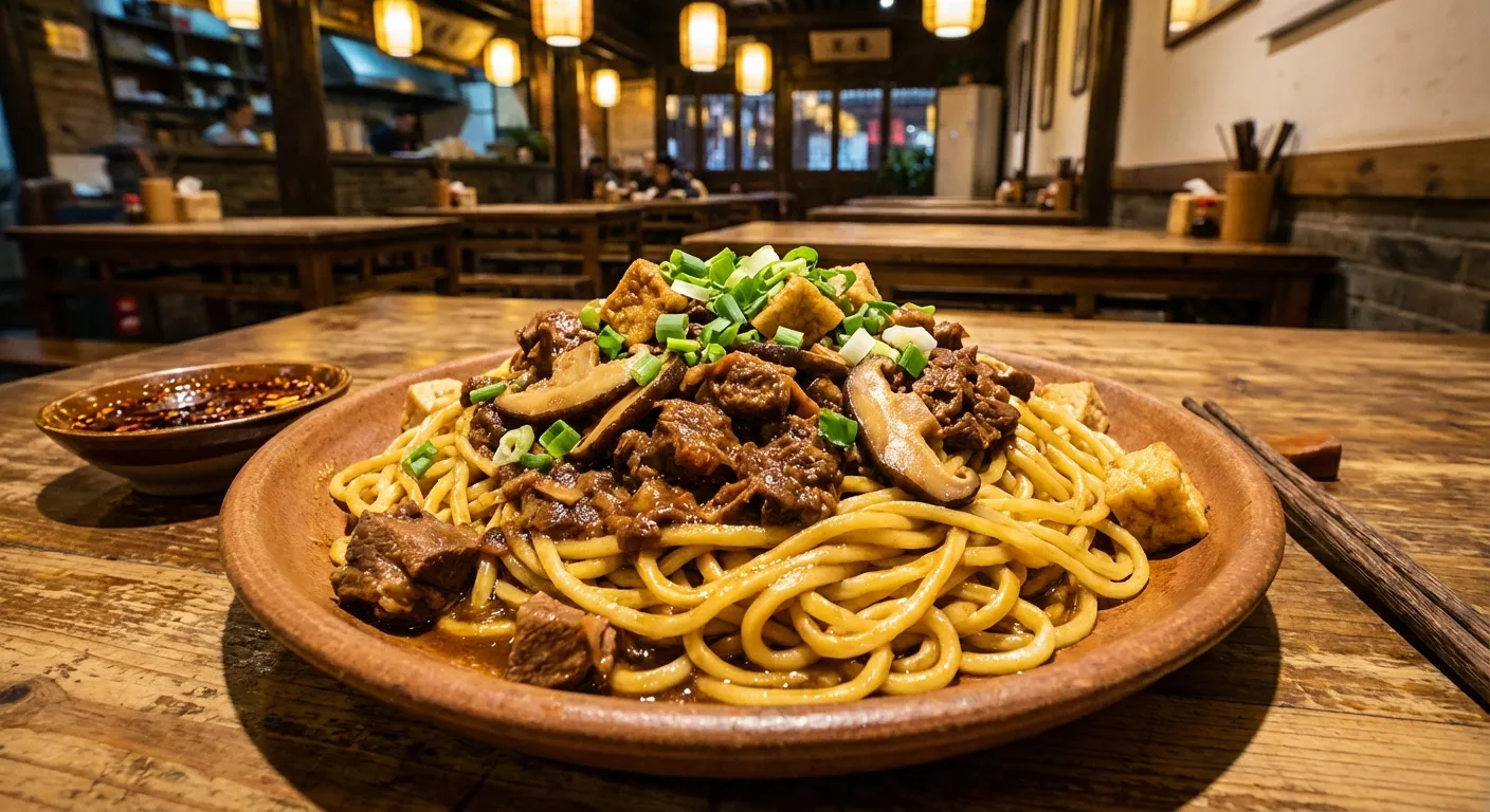 甘肃特色美食 — 敦煌驴肉黄面
