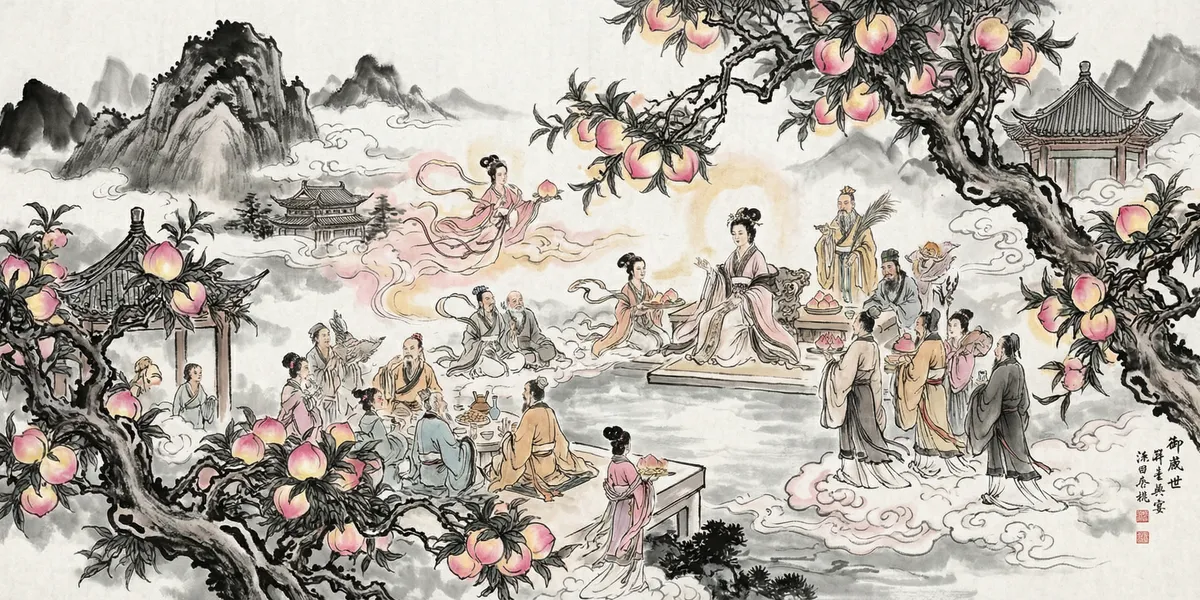 王母娘娘 Queen Mother of the West — 掌管不死仙桃的瑶池女主
