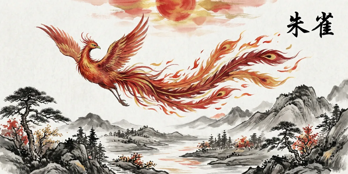 주작(朱雀) Zhuque, The Vermilion Bird — 남방 천공의 찬란한 불꽃의 수호자