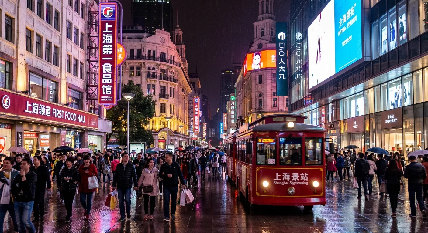 Shanghai Nanjing Road Pedestrian Street